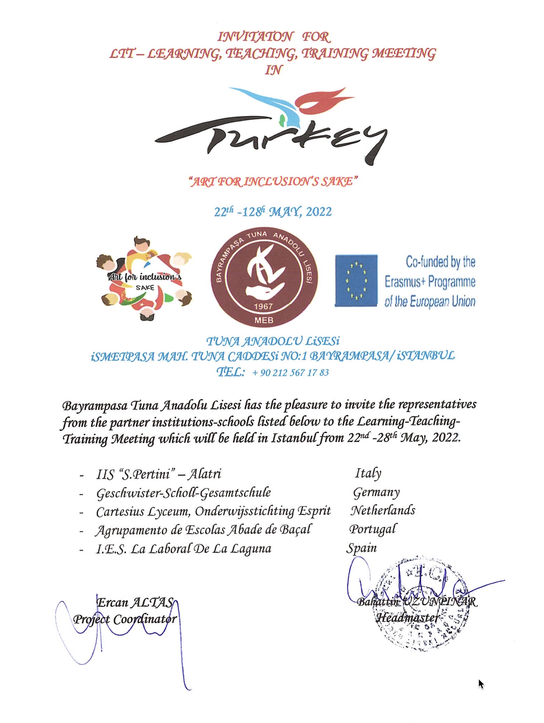 Invitation Turkey